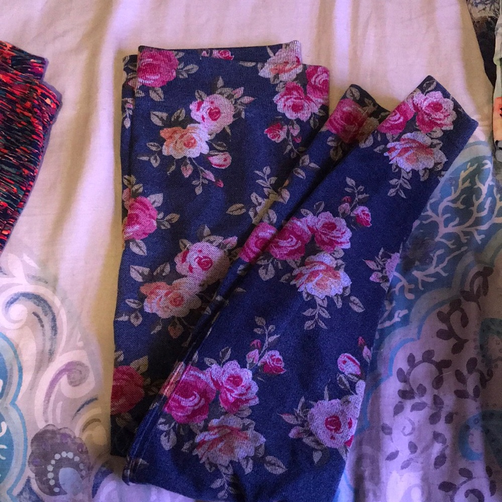 Floral leggings